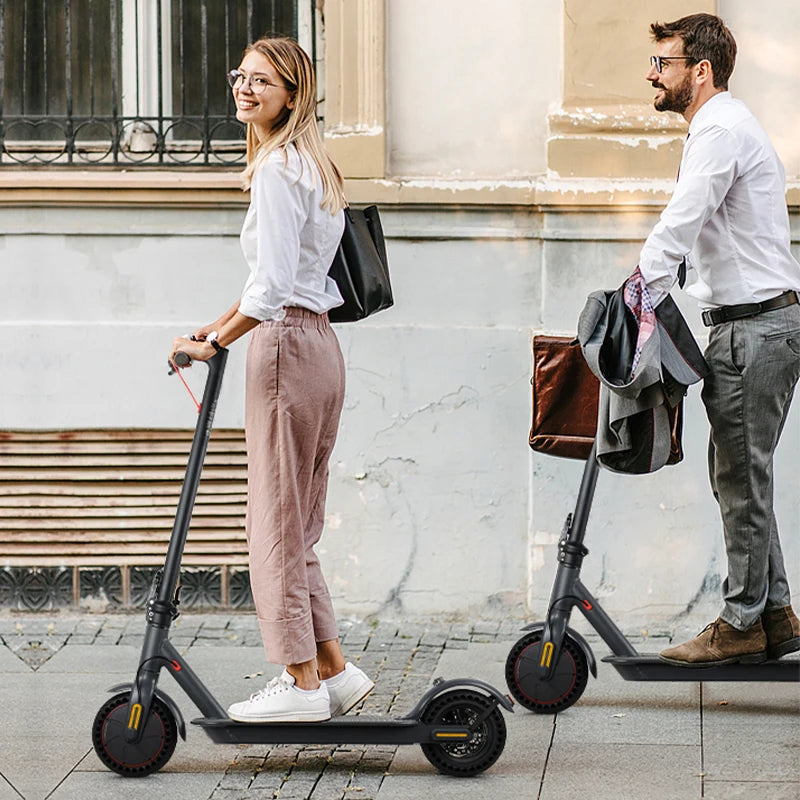 Mankeel MK085 Pro Folding Electric Scooter 350W 19Miles Range Dual Shock Absorber 36V 10.4Ah 10" Tires Escooter Max Speed 19MPH