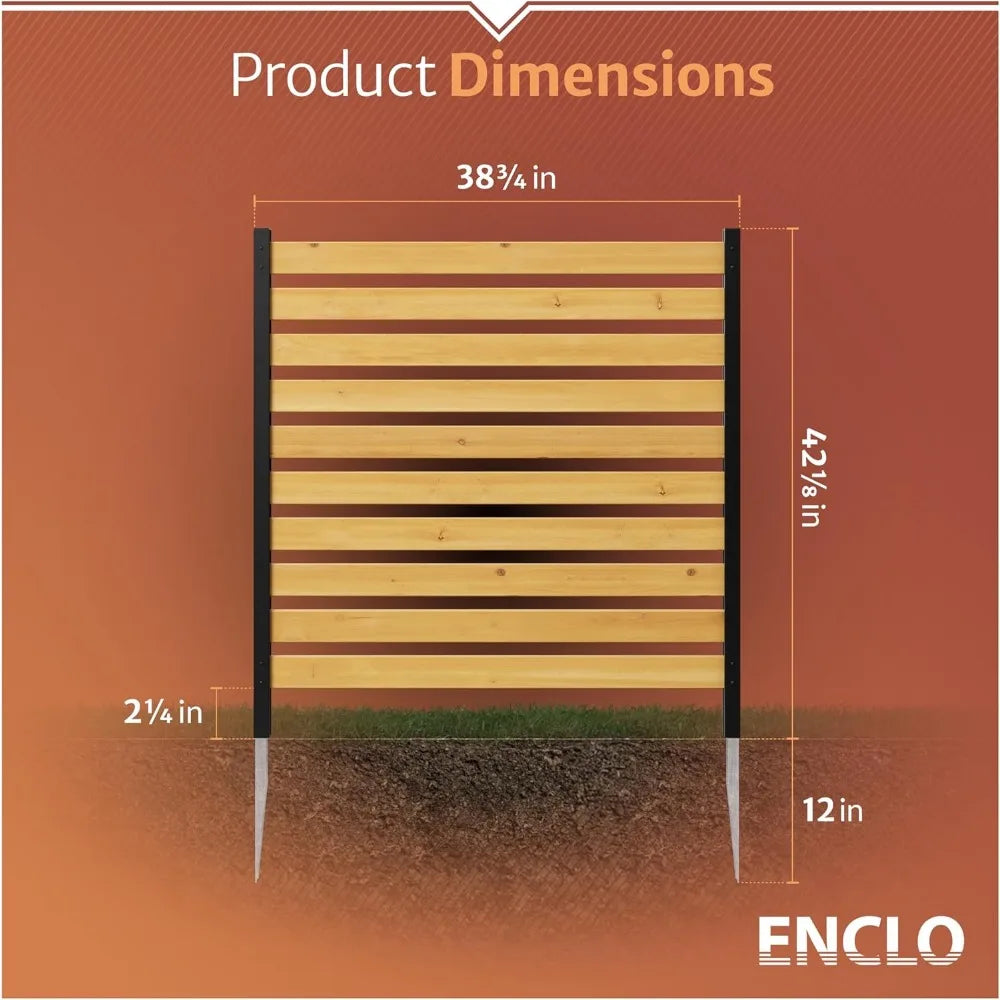 Charleston Cedar Privacy Screen No Dig Enclo 42in H 38in W