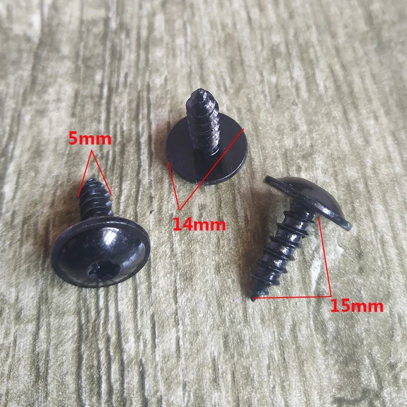 10Pcs Engine Cover Undertray Splashguard Wheel Arch Grille Bumper Skirt Torx Screws N90974701 Fastener Clips For V W Golf 5x15mm