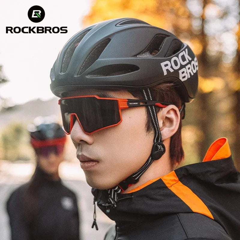 ROCKBROS Cycling Glasses Polarized Photochromic Sunglasses Glasses Cycling Outdoor Sports UV400 MTB Road Women Men Bike Goggles