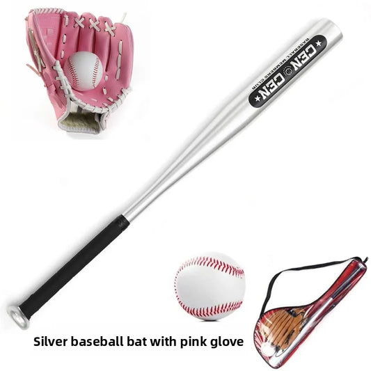 Beginner Children's Baseball Equipment Set Leather Glove Youth Bapa Aluminum Alloy Basswood Oak Training Baseball Bat