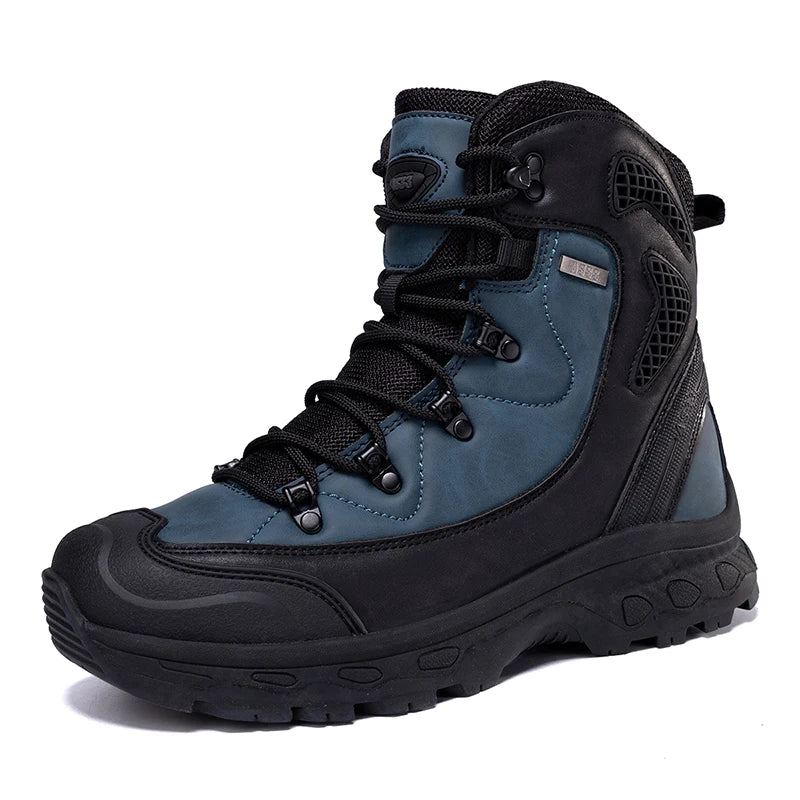 Men's mountain climbing motorcycle boots, outdoor hiking boots, fashionable boots