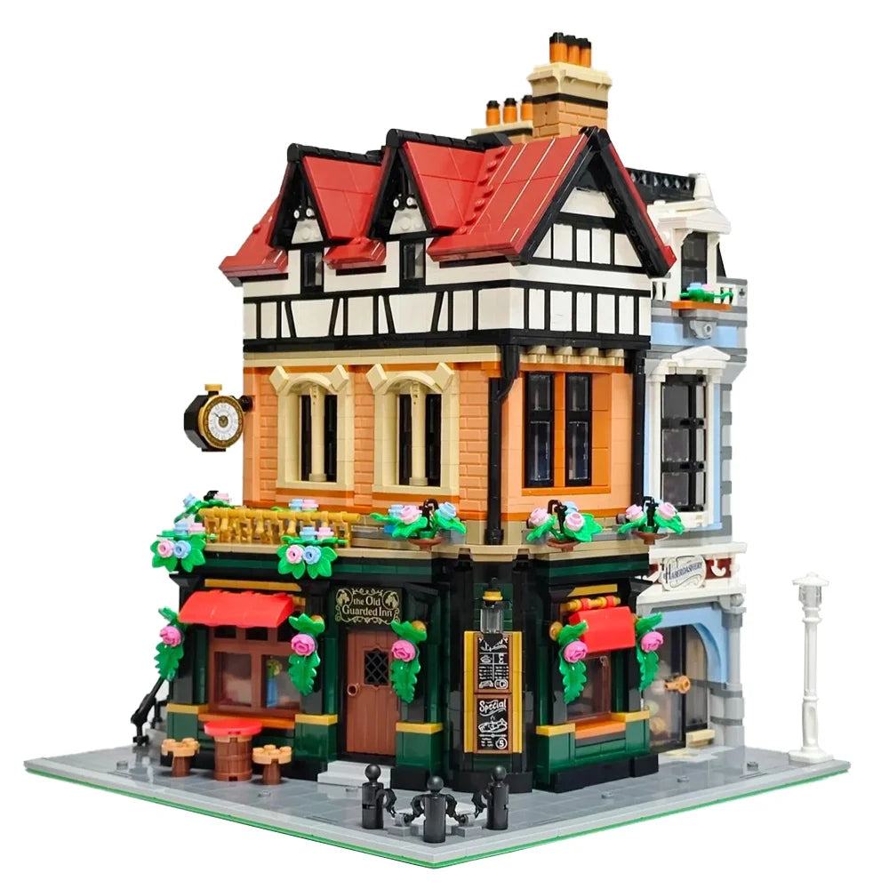 2025 Street View Tudor Corner Model Building Blocks 3266PCS Bricks 10350 Assembly Set Adorable Bedroom Toys For Room Decoration