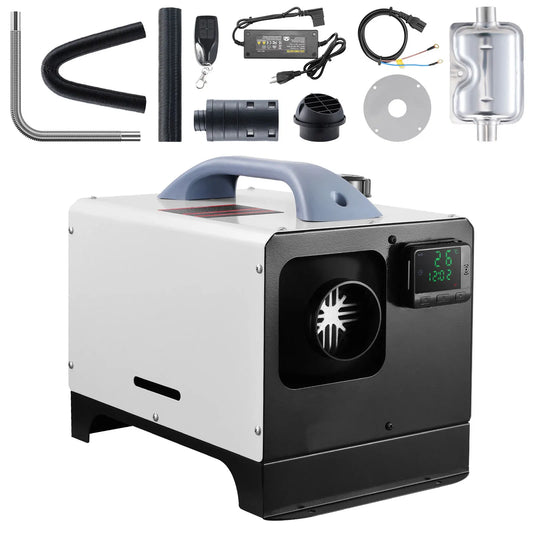 SucceBuy 5-8KW Diesel Heater Diesel Air Heater All in One with Remote Control LCD Screen Fast Heating Low Noise Portable Heater