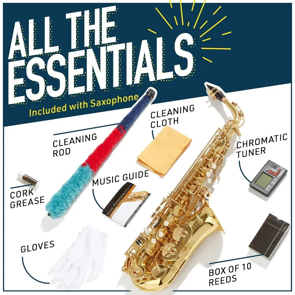 Woodwind Instruments Alto Saxophone - Case, Tuner, Mouthpiece, 10 Reeds Pocketbook- Purple E Flat Musical Instruments Saxophones