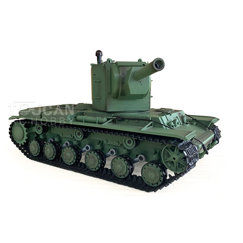 US Stock HENG LONG 3949 1/16 TK7.0 Soviet KV-2 RC Tank Gigant IR Battle BB Airsoft Smoke Barrel Recoil Model Toys Christmas Gift