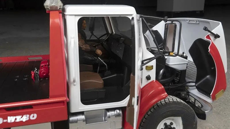 US Stock CROSSRC WT4 1/10 Kits 4*2 Metal RC Wrecker Road Rescue Truck Recovery Light System Two-speed Engineering Car Model Toy