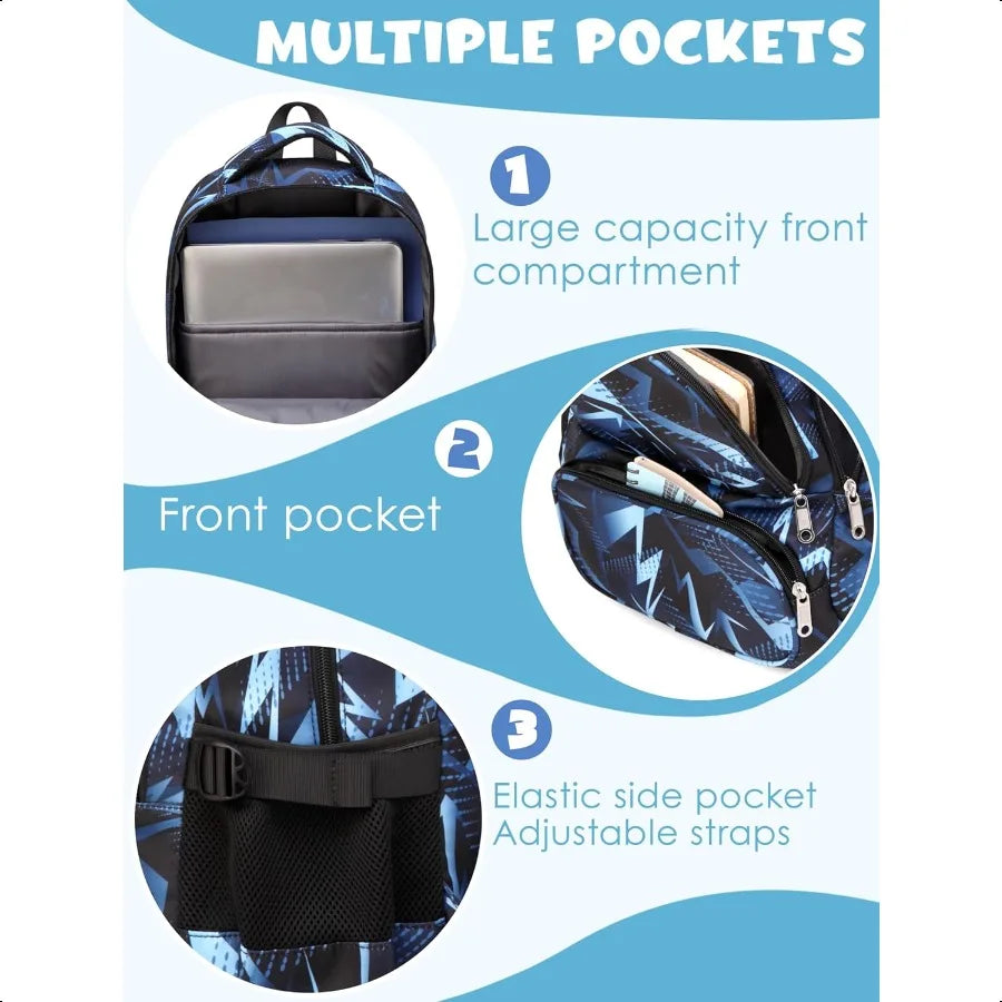 Backpack for Boys Elementary Primary Middle School Bags for Child Bookbags Back to School Gifts with Tablet Sleeve Large Compar