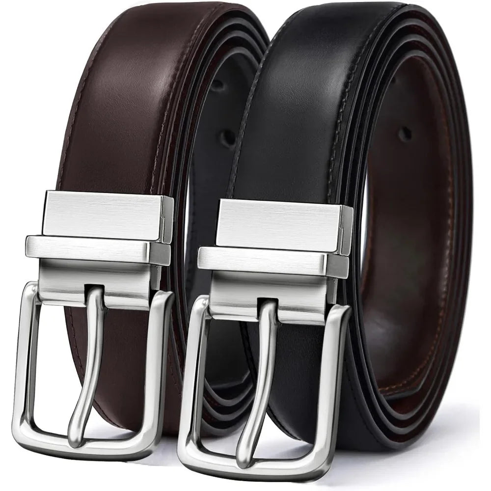 Reversible Belt 1.25" For Gift Mens Casual Golf Dress pants shirts