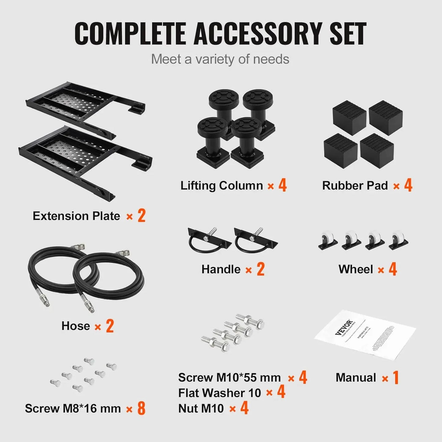 Heavy-Duty Carbon Steel Truck Lift with 120V Power Unit, Portable Car Lift - 7,000 LBS Capacity, 26.8" Max. Height