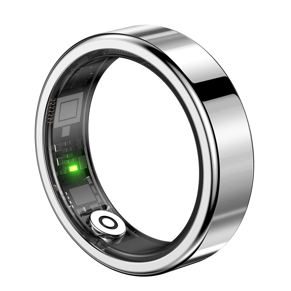 SR09 Smart Ring Health Tracker with Gesture Control Fitness Ring Heart Rate Blood Oxygen Monitor for Women Men for Android & iOS