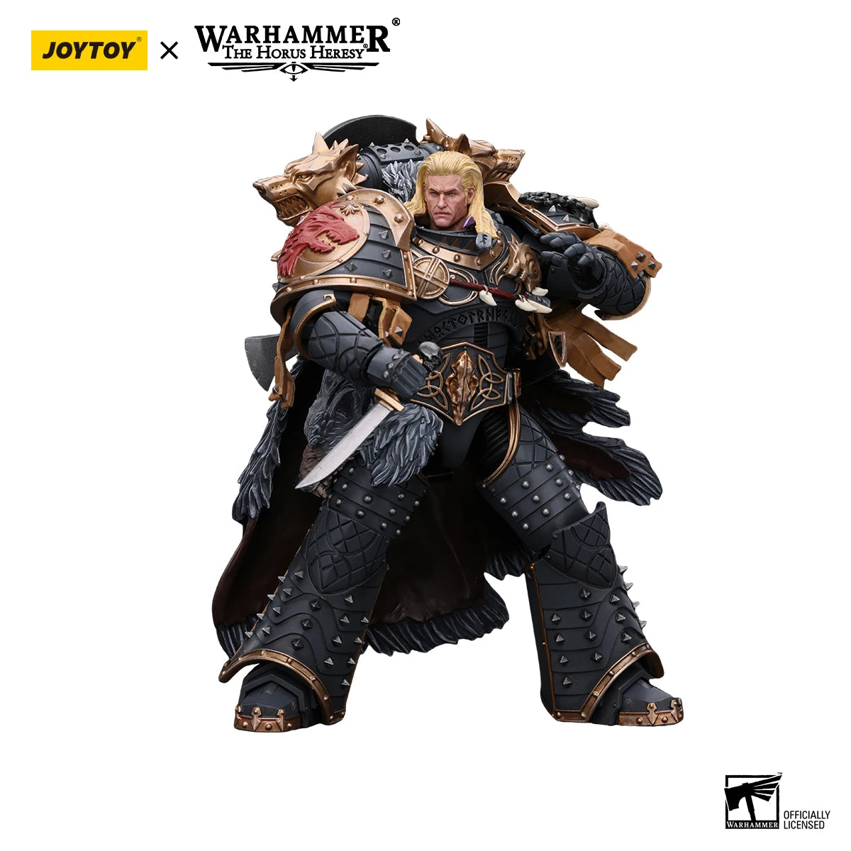JOYTOY Warhammer The Horus Heresy 1/18 Action Figure Space Wolves Leman Russ Primarch of the VIth Legion Anime figure Toys Model