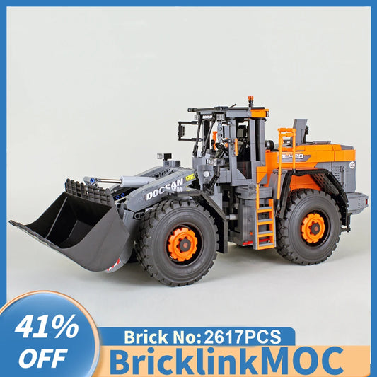 2617PCS Moc city Engineering RC 1:17 scale DL420-7 wheel loader model creative ideas ChildrenToy Gift Technology building blocks