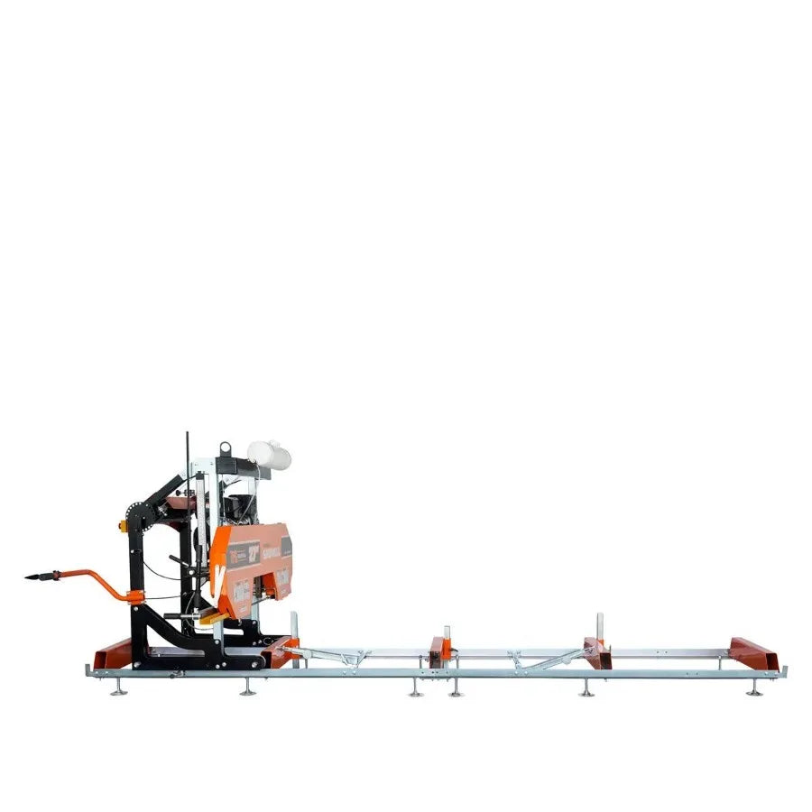 27 Portable Sawmill 14 HP Kohler Gas Engine 21 Board Width 12' Log Length 141 2' Track Bed TMGPSM27