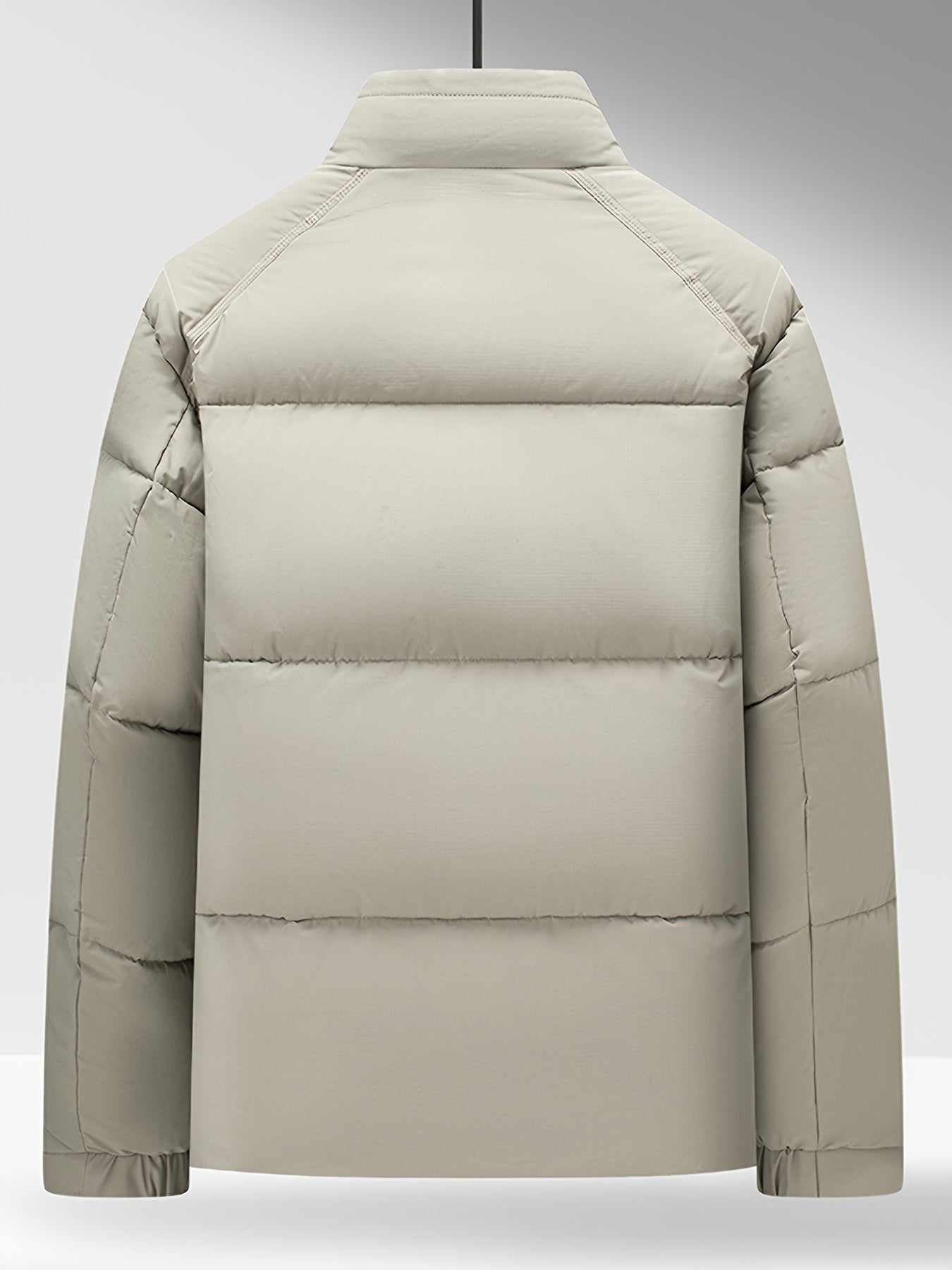 Men'S Heavyweight Winter Coat - Thermal Insulated Cold Weather Jacket with Stand Collar, Zipper Closure, Fill - Olive Green/ - Cold Weather, Thick, Outdoor Activities, Casual Outerwear, Durable Construction, Highquality Insul