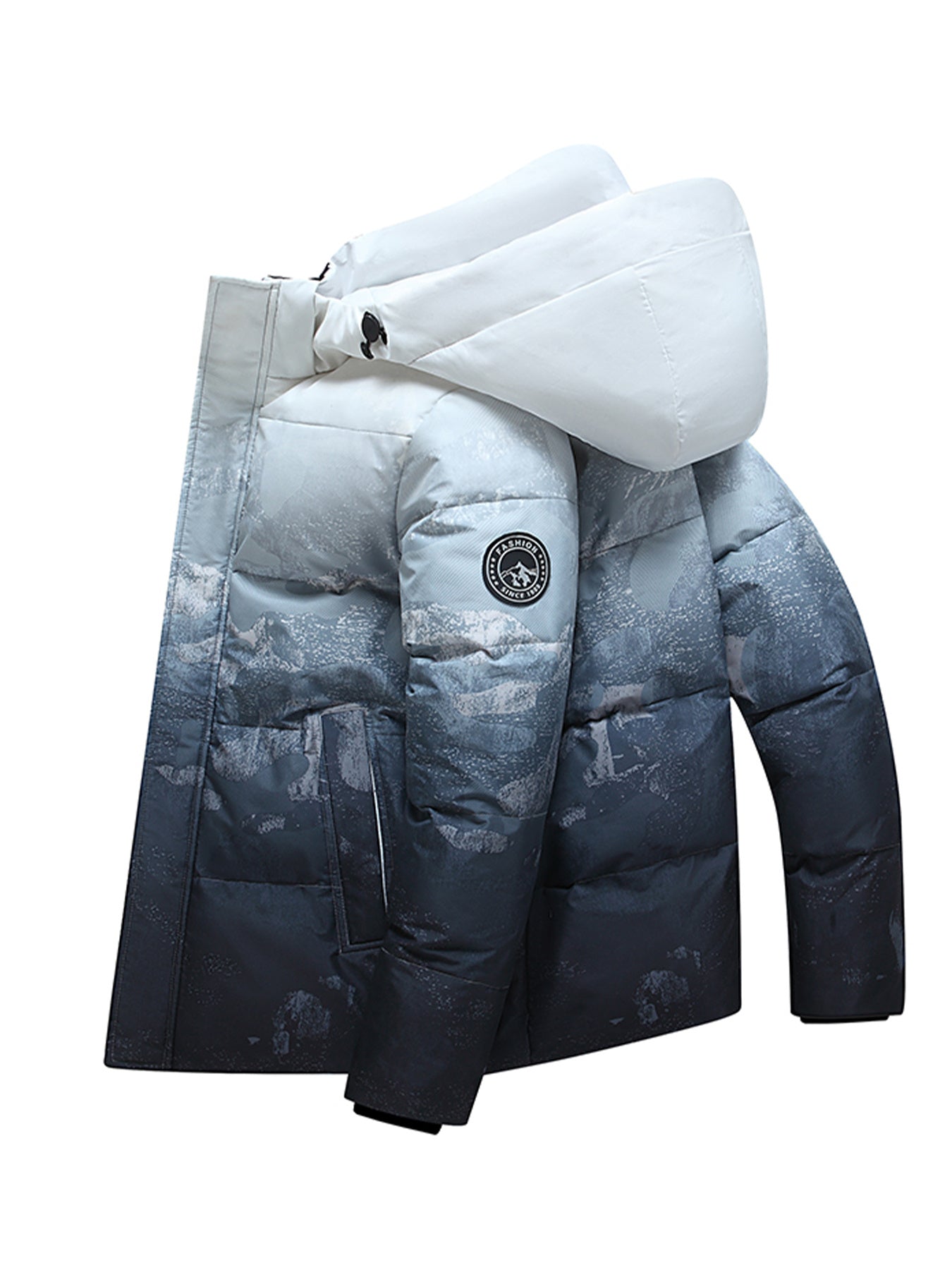 2025 New Men's Down Padded Short Thickened Warm Winter Coat, Youth Oversized Casual Versatile Jacket - Y